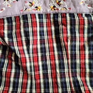 Jak & peppar cute size 7 child's flannel shirt  fa